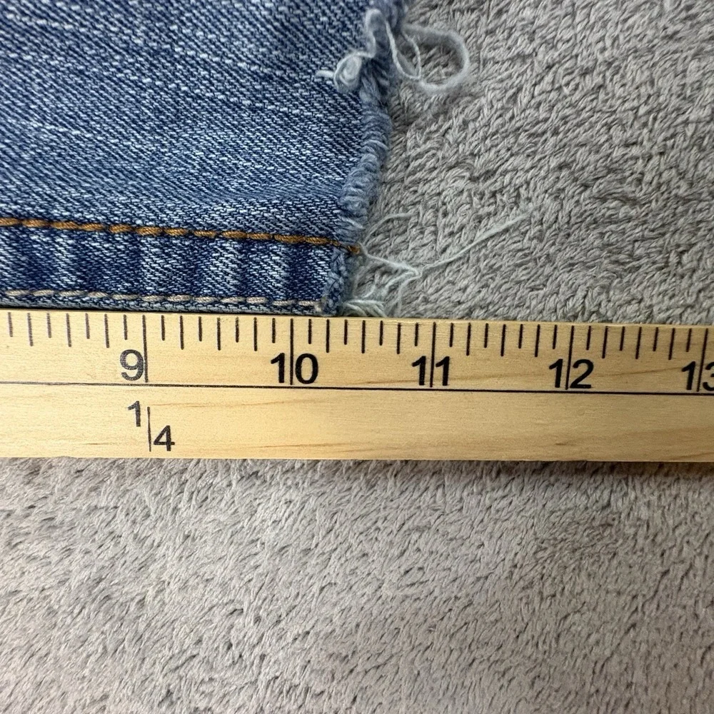 Paris Blues Juniors 5 (29x10) Blue Denim Jean Shorts Cutoff Stretch Y2K SEE DESC